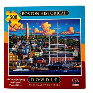Dowdle Folk Art Jigsaw Puzzle 500 pieces Boston Historical NEW